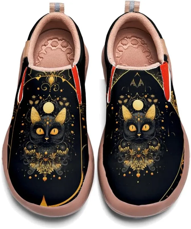 Kid's Light Slip-on Loafer Boy Girl Walking Shoes Halloween Theme Painted Art Sneakers