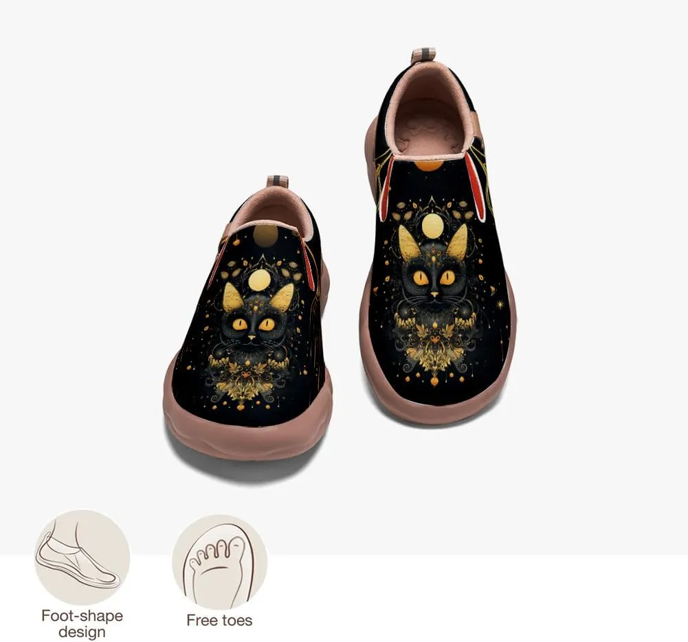 Kid's Light Slip-on Loafer Boy Girl Walking Shoes Halloween Theme Painted Art Sneakers