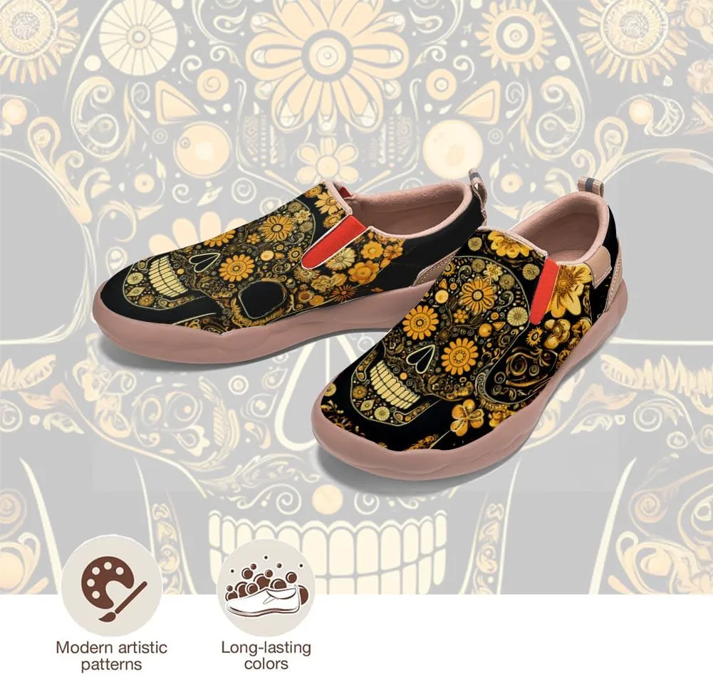 Kid's Light Slip-on Loafer Boy Girl Walking Shoes Halloween Theme Painted Art Sneakers