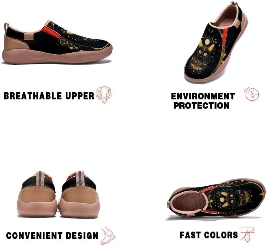 Kid's Light Slip-on Loafer Boy Girl Walking Shoes Halloween Theme Painted Art Sneakers
