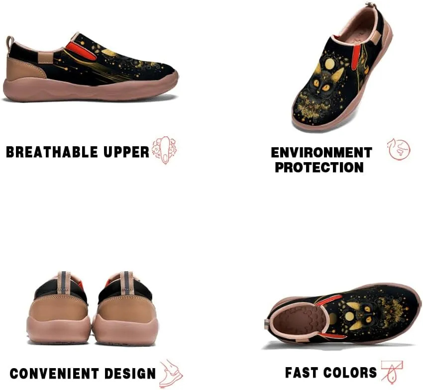 Kid's Light Slip-on Loafer Boy Girl Walking Shoes Halloween Theme Painted Art Sneakers