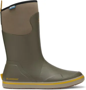 LaCrosse Alpha Deck Boot 12" - Men's Green Rain Boots, Waterproof, Durable, Comfortable Fit