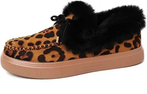 Ladmiple Winter Boots For Women 2024 Fashion Snow Boots Classic Fur Lined Slip On Ankle Booties Casual Warm Loafers Shoes