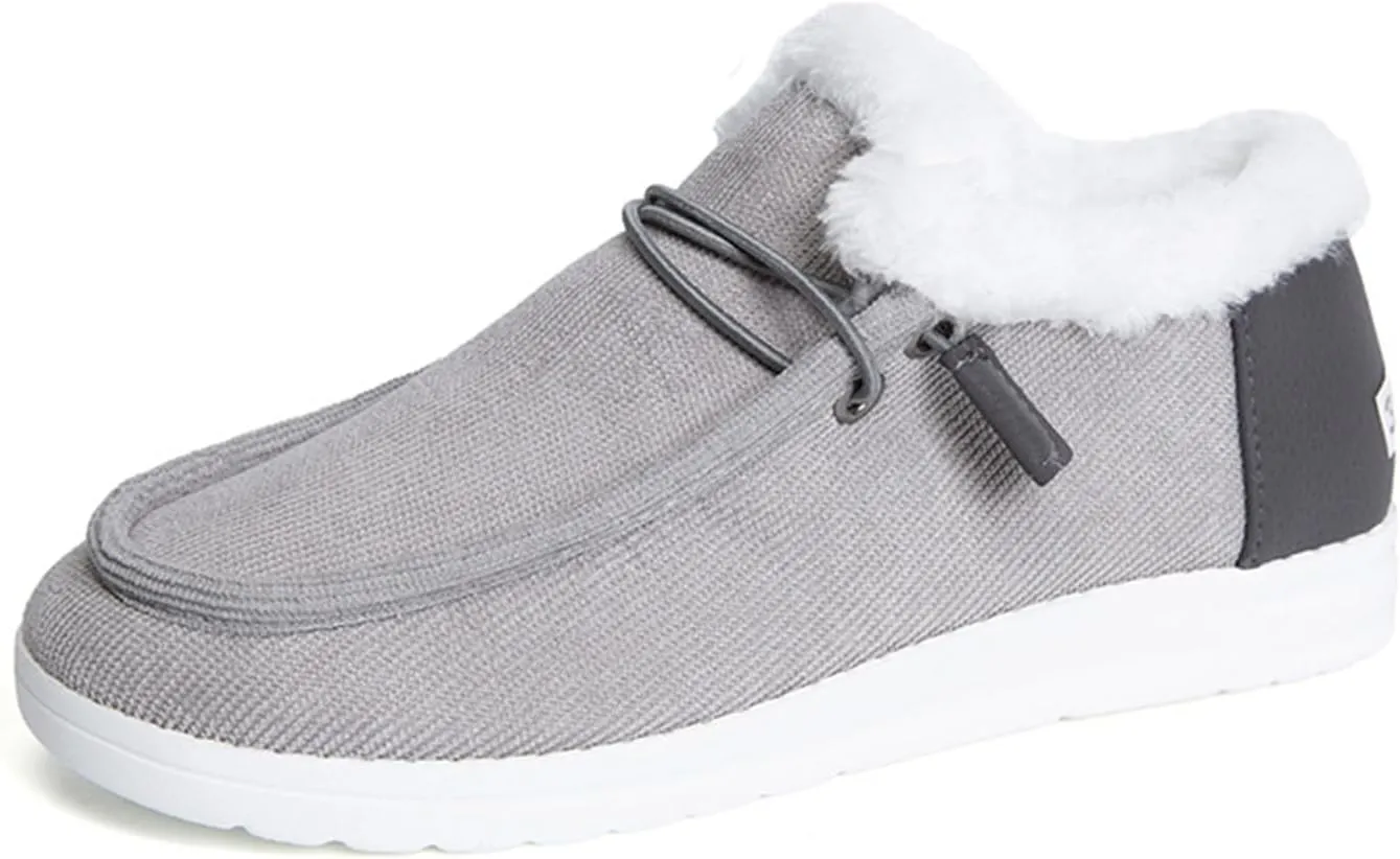 Ladmiple Winter Boots For Women 2024 Snow Boots Slip on Insulated Fur Lined Lightweight Cold Weather Warm Ankle Booties