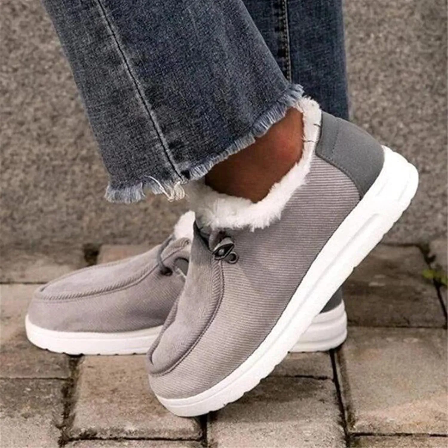 Ladmiple Winter Boots For Women 2024 Snow Boots Slip on Insulated Fur Lined Lightweight Cold Weather Warm Ankle Booties