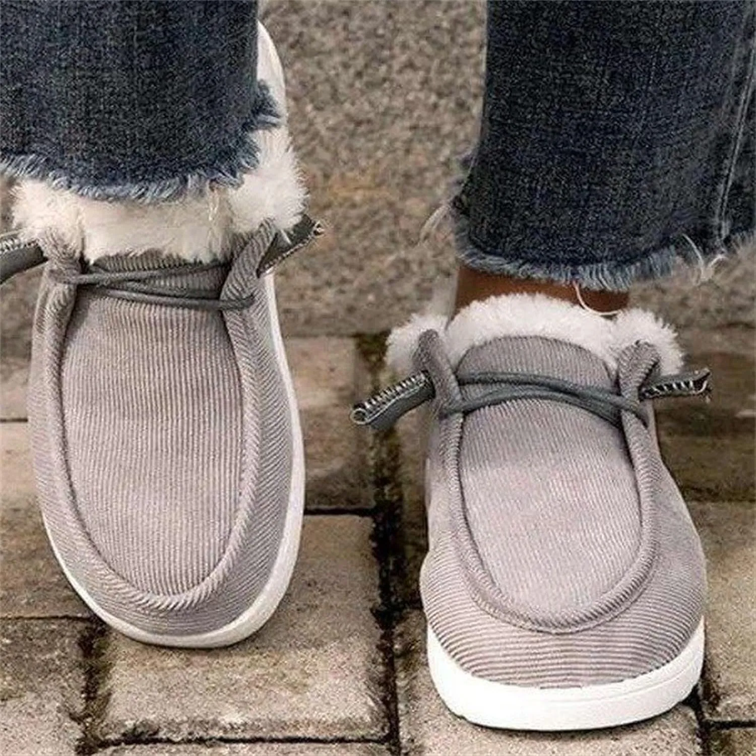 Ladmiple Winter Boots For Women 2024 Snow Boots Slip on Insulated Fur Lined Lightweight Cold Weather Warm Ankle Booties