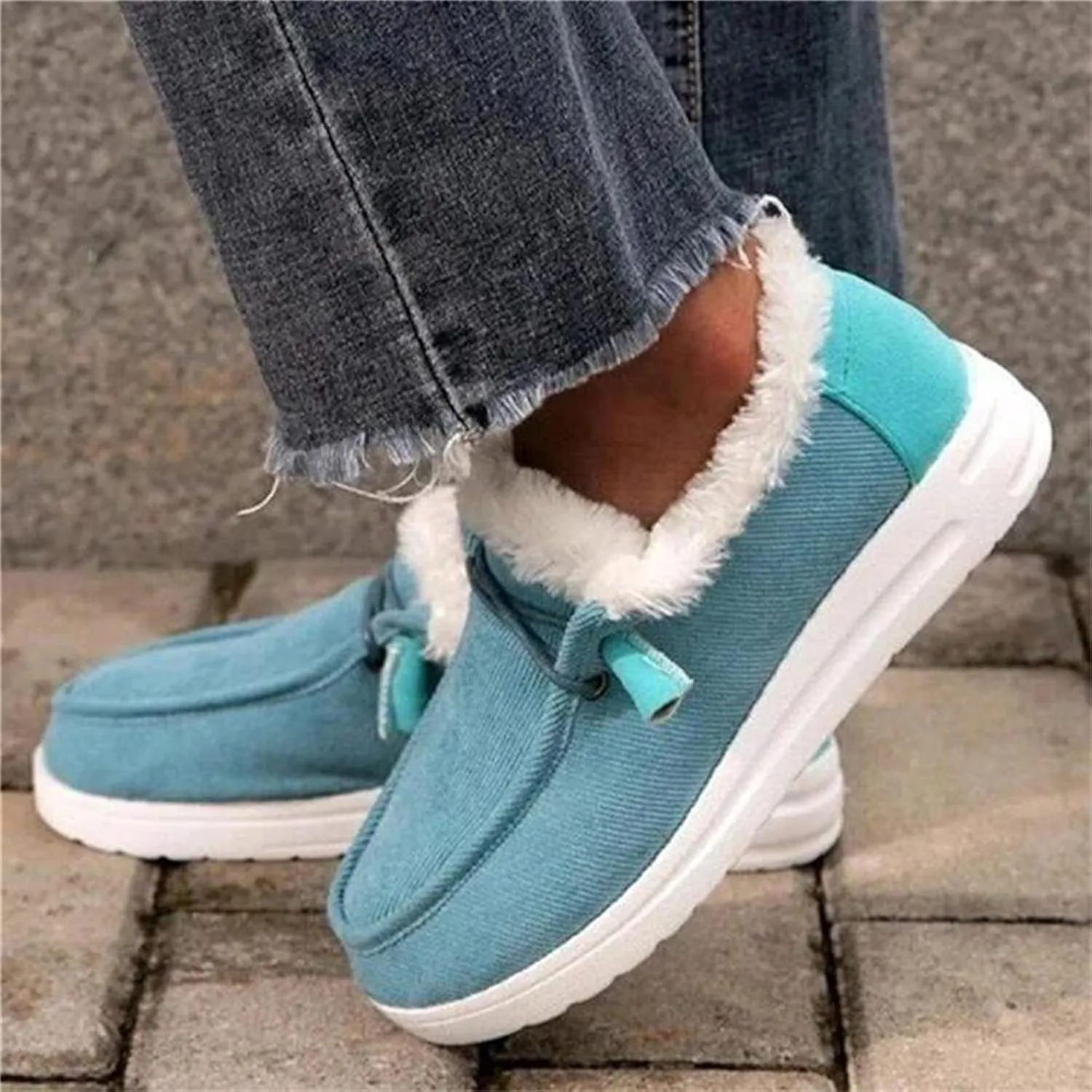 Ladmiple Winter Boots For Women 2024 Snow Boots Slip on Insulated Fur Lined Lightweight Cold Weather Warm Ankle Booties