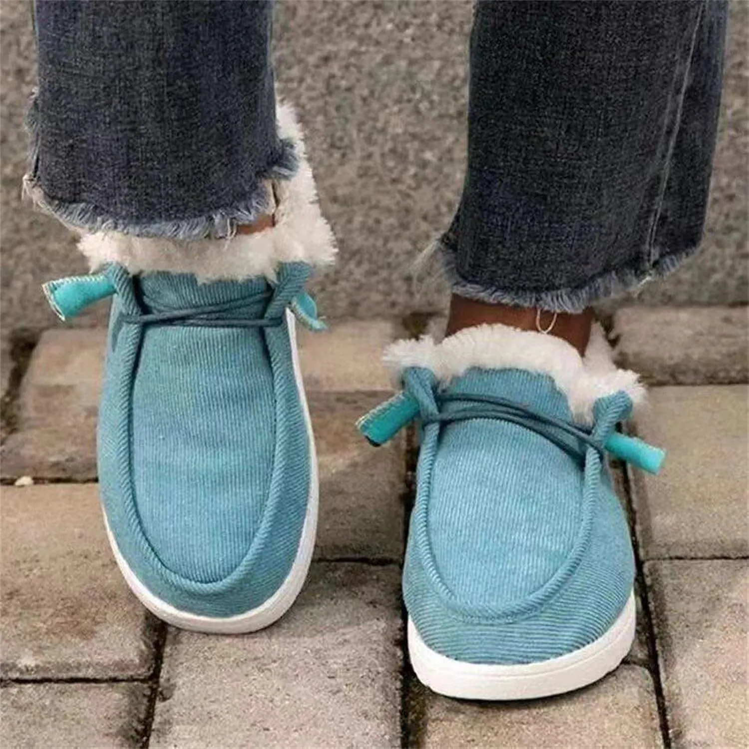 Ladmiple Winter Boots For Women 2024 Snow Boots Slip on Insulated Fur Lined Lightweight Cold Weather Warm Ankle Booties