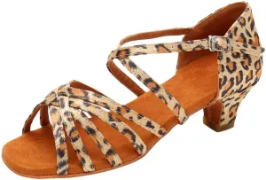 Latin Dance Shoes for Woman Glitter Party Shoes Ballroom Dancing Shoe Professional Practice Sandals Low Block Heels
