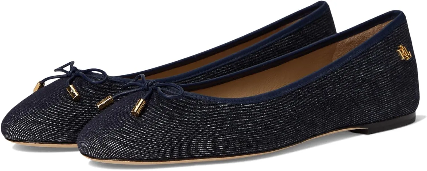 Lauren Ralph Lauren Women's Jayna Denim Flats Ballet