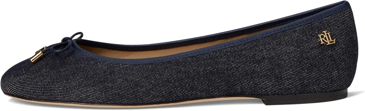 Lauren Ralph Lauren Women's Jayna Denim Flats Ballet