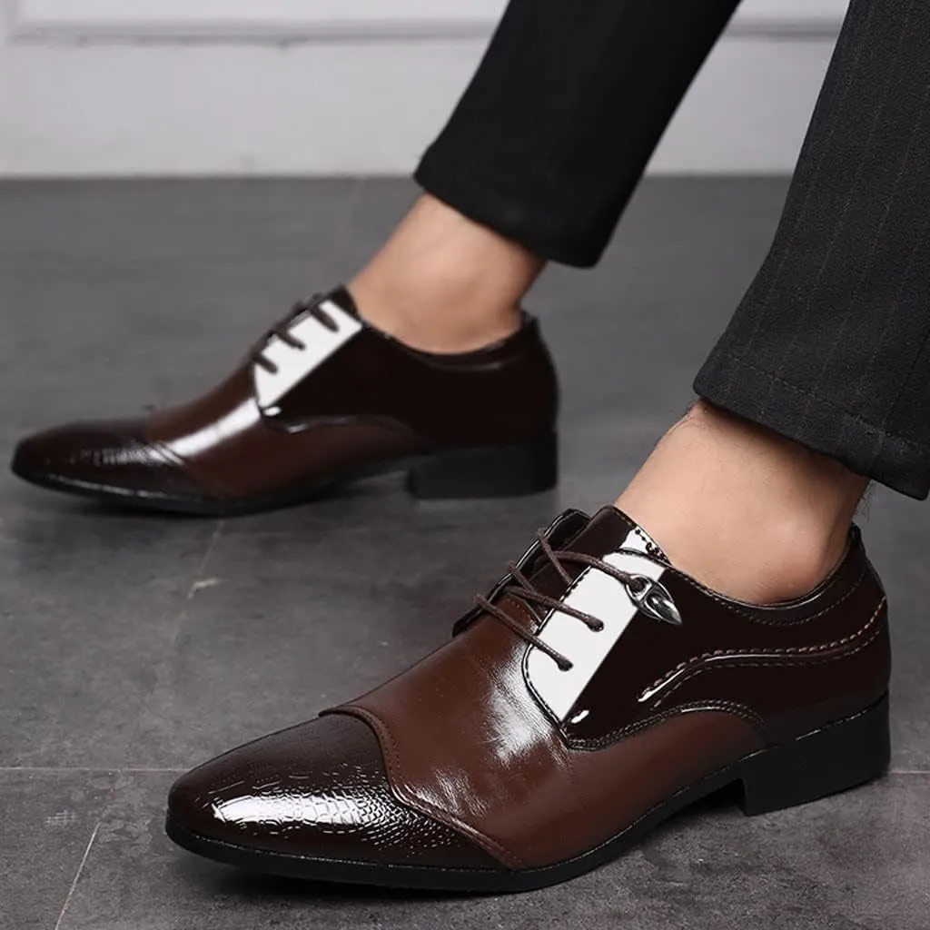 Leather Shoes for Men Slip-on Premium Leather Men Office Classic Working Driving Formal Leather Business Casual Shoes
