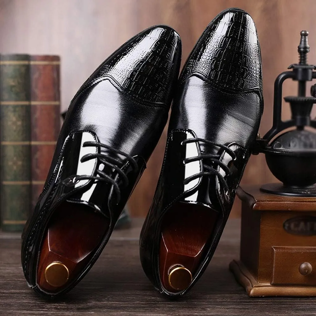 Leather Shoes for Men Slip-on Premium Leather Men Office Classic Working Driving Formal Leather Business Casual Shoes