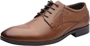 Leonard | Genuine Leather Dress Shoes | Formal Men’s Luxury Lace up Oxford | Cushions Comfort | Handcrafted Formal Shoes | Rubber Sole