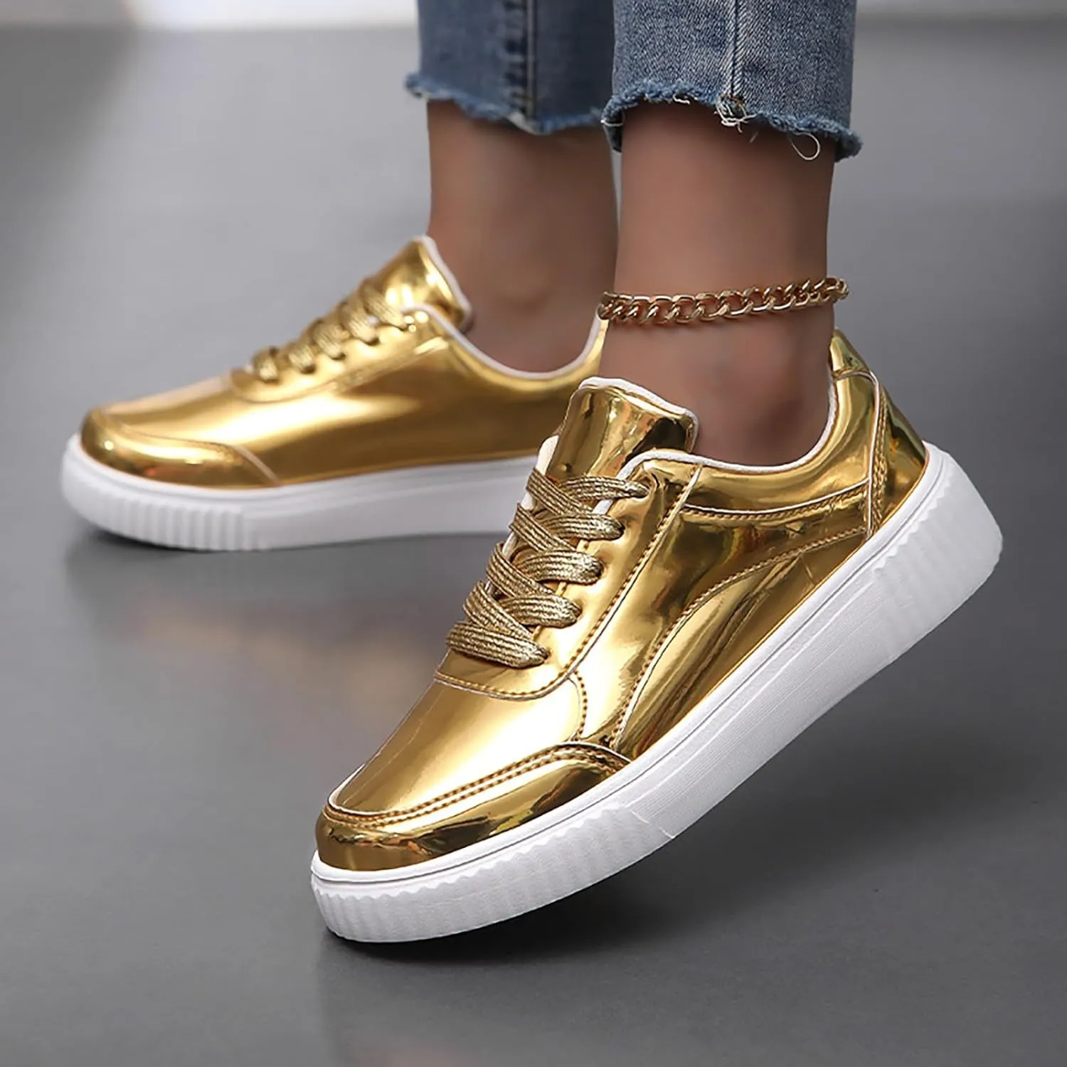 Light Womens Running Shoes Fashion Breathable Lace up Casual Summer Comfortable Outdoor Flat Bottom Walking Running Sneakers for Ladies
