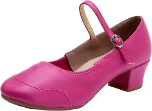 Low Heel Pumps Women's Dress Shoes T Strap Mary Janes Ladies Elegant Dancing Shoe Comfortable Closed Toe Heels