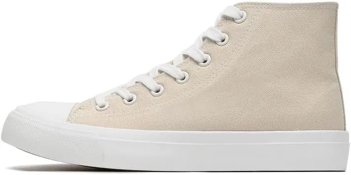 LUMUBBY Canvas Shoes for Women Men High Top Lace Up Sneakers Canvas Fashion Sneakers Classic Casual Walking Shoes Comfortable Breathable…
