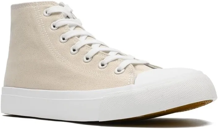LUMUBBY Canvas Shoes for Women Men High Top Lace Up Sneakers Canvas Fashion Sneakers Classic Casual Walking Shoes Comfortable Breathable…