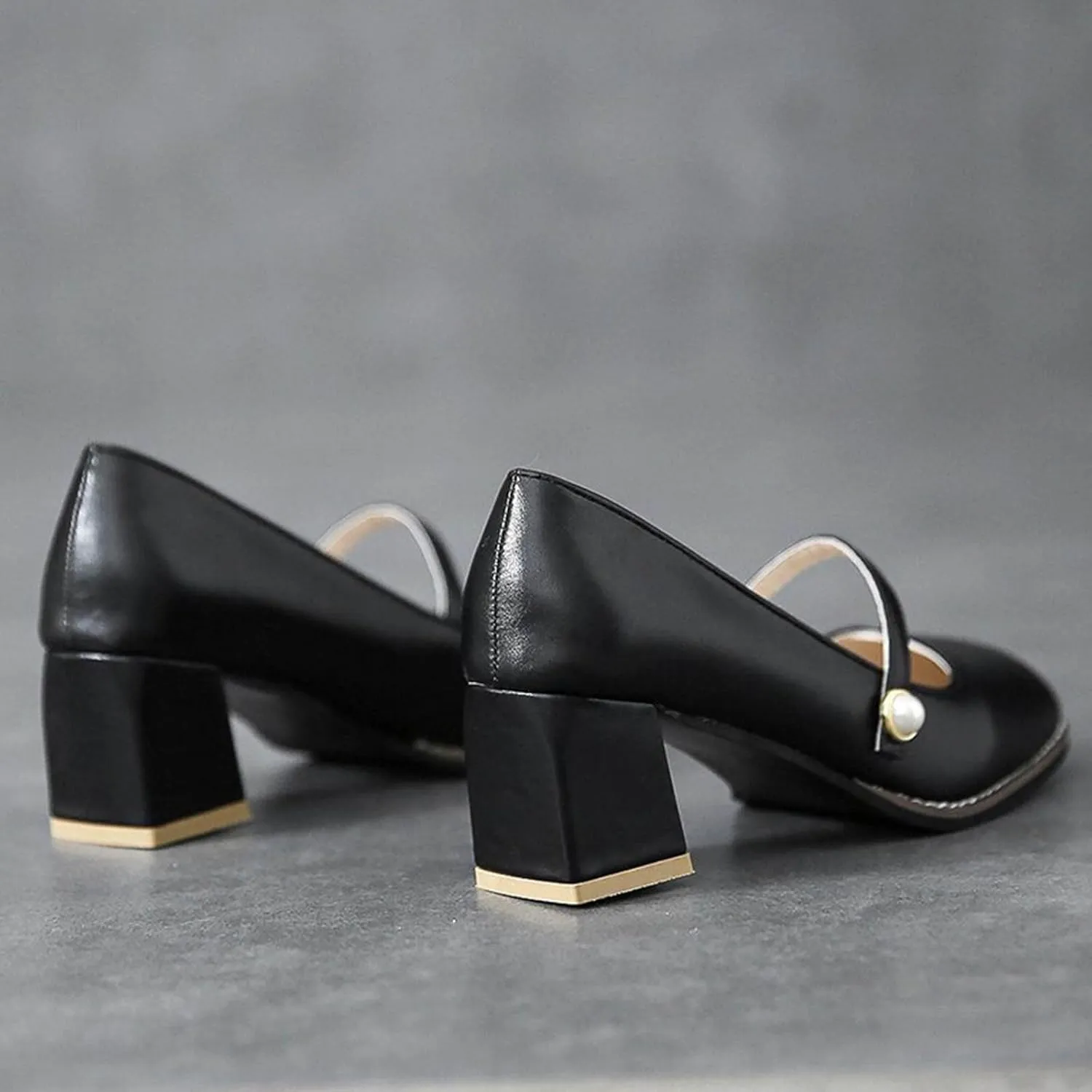 Mary Jane Shoes Women Block Heel Dress Shoes Casual Closed Toe Pumps Chunky Mary Janes Heels Elegant Office Loafers