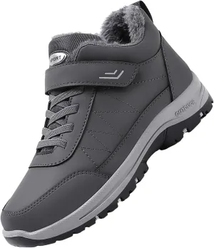 Men Work Boots Waterproof Hiking Sneakers Warm Fur Lined Womens Working Shoes Waterproof Outdoor Bota Waterproof Breathable Lightweight Hike Grounded Footwear