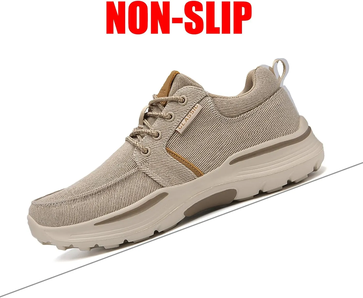 Men's Breathable Canvas Sport Shoe,Casual Men Loafers Comfortable Light Outdoor Sneakers Platform Non Slip Vulcanized Shoes
