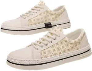 Mens Canvas Shoes Low Top Sneaker Lace-up Classic Casual ShoesShoes-Sneakers Comfort Driving Shoes Spring Breathable