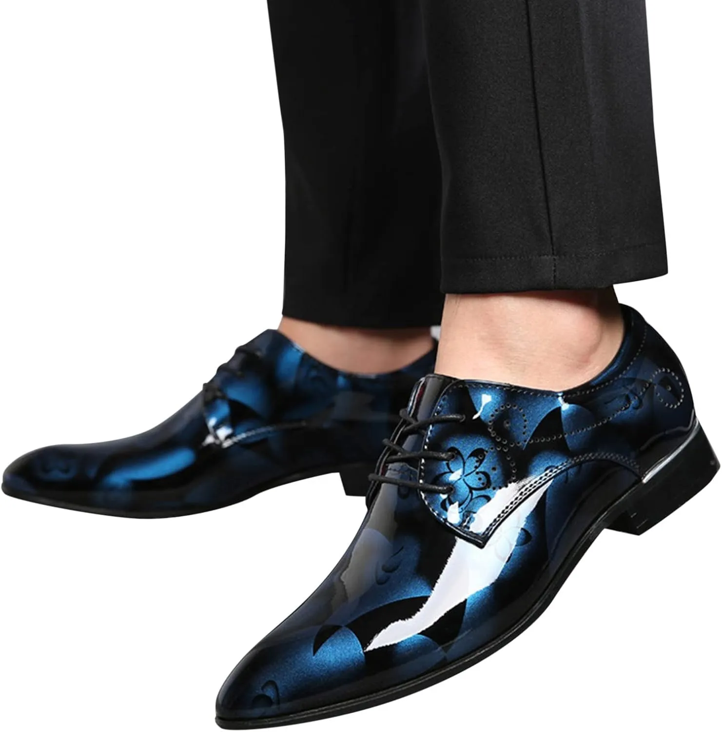 Mens Casual Shoes Leather Classical Style Shoes for Men Slip On PU Leather Low Rubber Sole Leather Basketball Shoes Men
