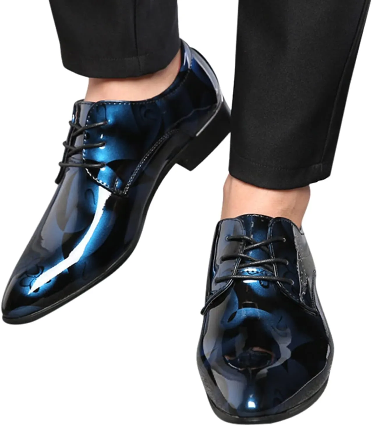 Mens Casual Shoes Leather Classical Style Shoes for Men Slip On PU Leather Low Rubber Sole Leather Basketball Shoes Men