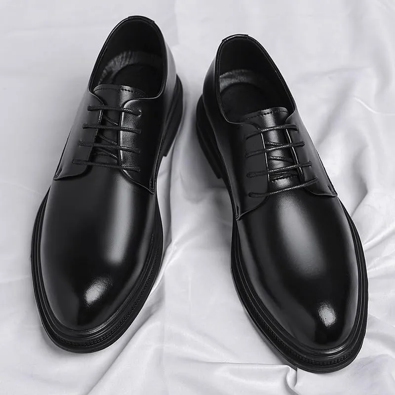 Mens Dress Shoes Work Men’s Dress Oxford Formal Shoes Leather Business Shoes Office Comfortable Tuxedo Shoes Formal Derby Shoes(10)