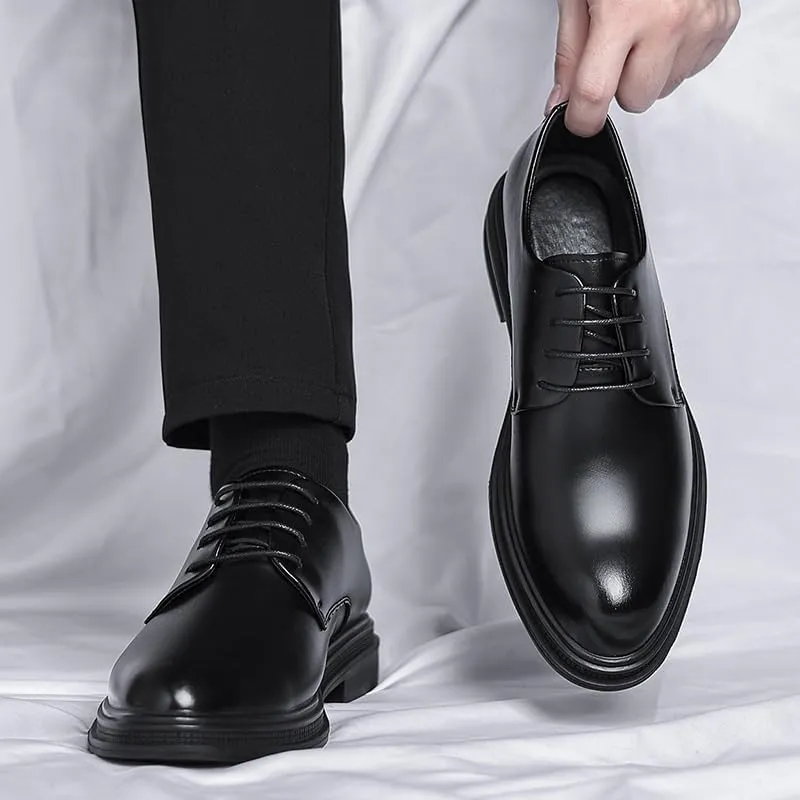 Mens Dress Shoes Work Men’s Dress Oxford Formal Shoes Leather Business Shoes Office Comfortable Tuxedo Shoes Formal Derby Shoes(10)