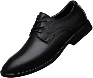 Mens Dress Sneakers Casual Classic Lace-up Fashion Casual Classic Pointed-Toe Formal Shoes Business Office Wedding Formal Modern Oxfords