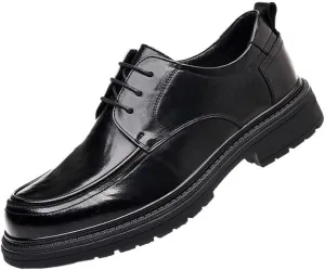 Men's Formal Business Leather Oxfords Men Comfort Hand Stitched Breathable Leather Derby Shoes