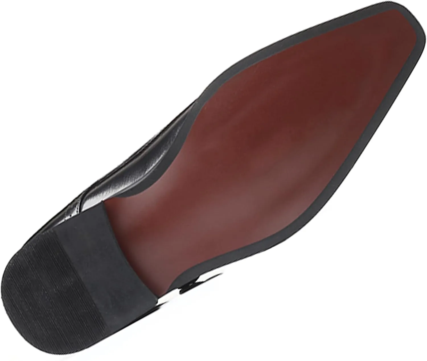Men's Formal Oxford Shoes Slip On Single Monk Strap Leather Low Top Business Work Shoes Fashion Prom Wedding Formal Shoes