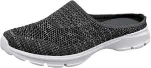 Men's Half Cap Toe Canvas Sandals Solid Breathable Mesh Sneakers Casual Comfort Walking Sandals Beach Sandals