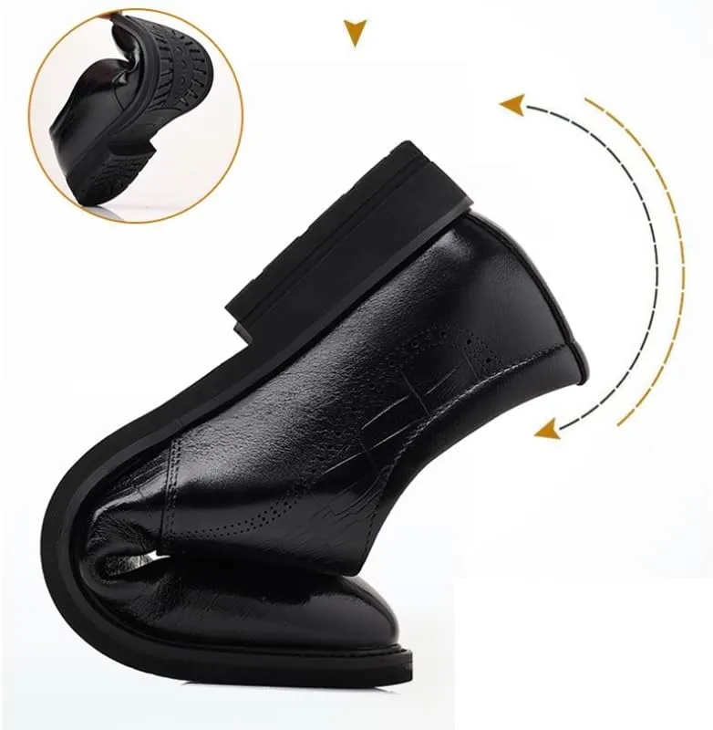 Mens Leather Shoes Wedding Breathable Outdoor Office Working Premium Leather Derby