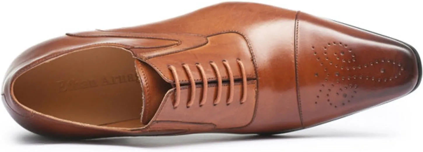 Men's Oxford Formal Comfortable Dress Shoes Leather,Men Formal Shoes,Genuine Leather Dress Shoes for Men