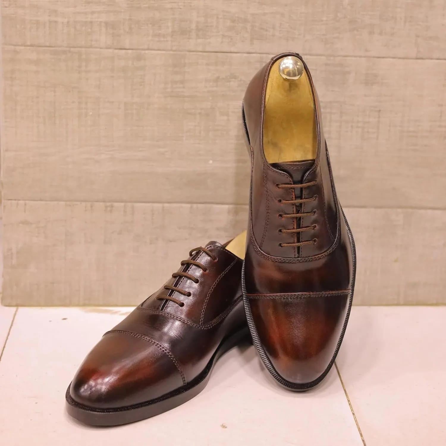 Men's Oxford Leather Shoes, Elegant Dress Footwear, Perfect for Business or Formal Events, Leather Boot