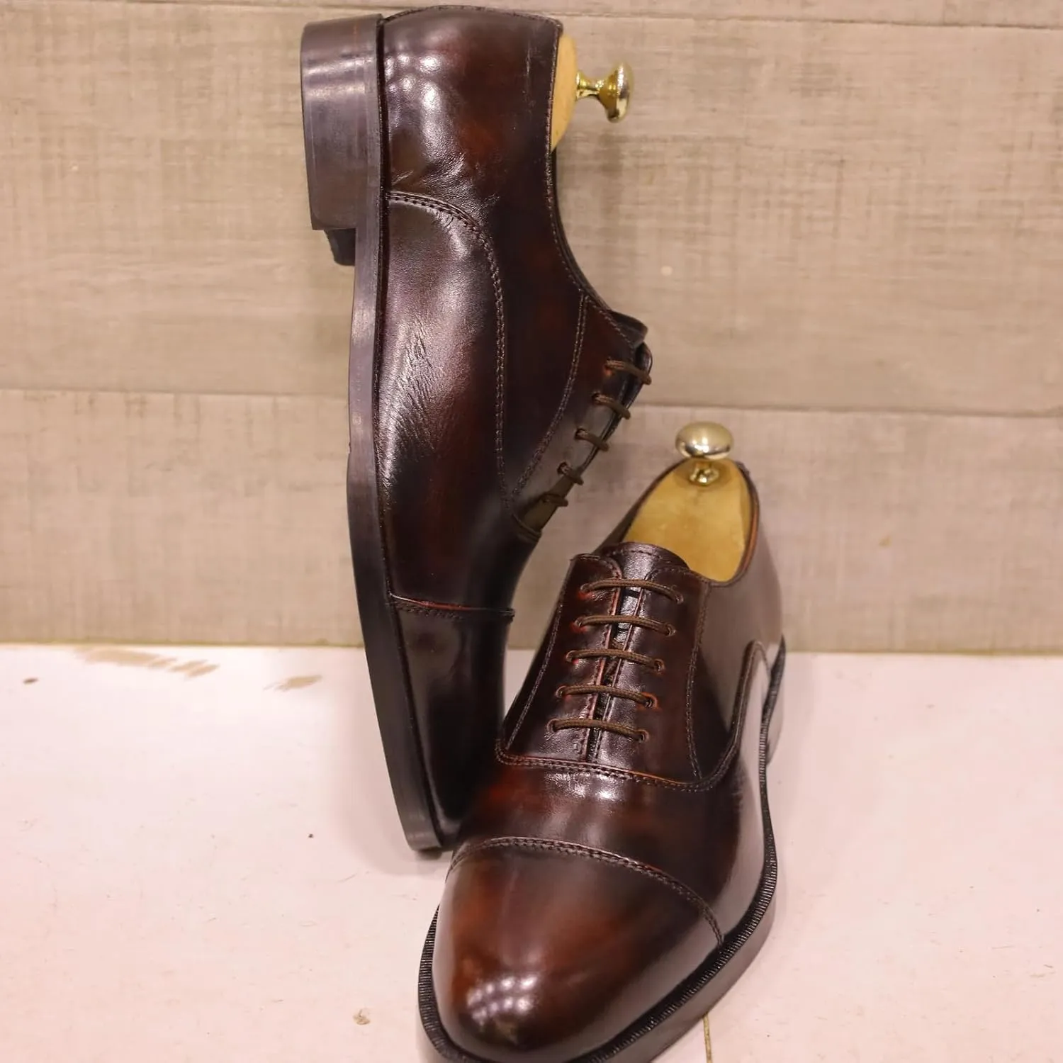 Men's Oxford Leather Shoes, Elegant Dress Footwear, Perfect for Business or Formal Events, Leather Boot