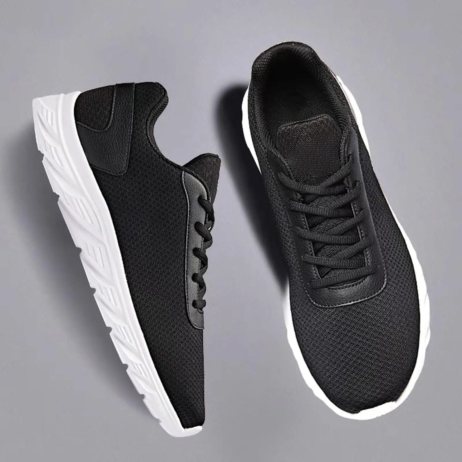 Men's Reathable Stretch Canvas Shoes Breathable and Light Outdoor Comfy Walking Shoe Lightweight Barefoot Shoes