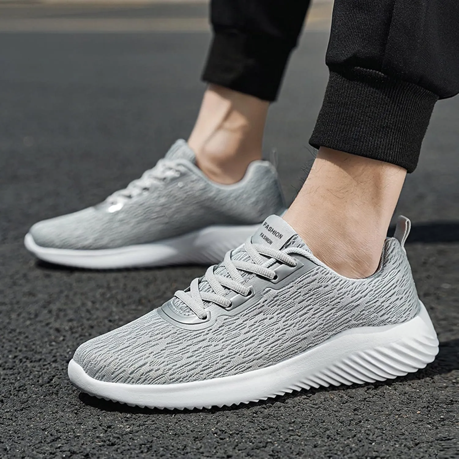 Men's Reathable Stretch Canvas Shoes Non Slip Lightweight Workout Shoe Comfortable & Light-Weight Stretch Shoes