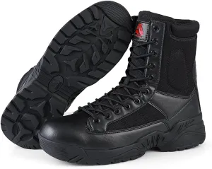 Men’s Tactical Boots Lightweight Combat Boots Durable Suede Leather and Rubber Sole Military Work and Desert Boots