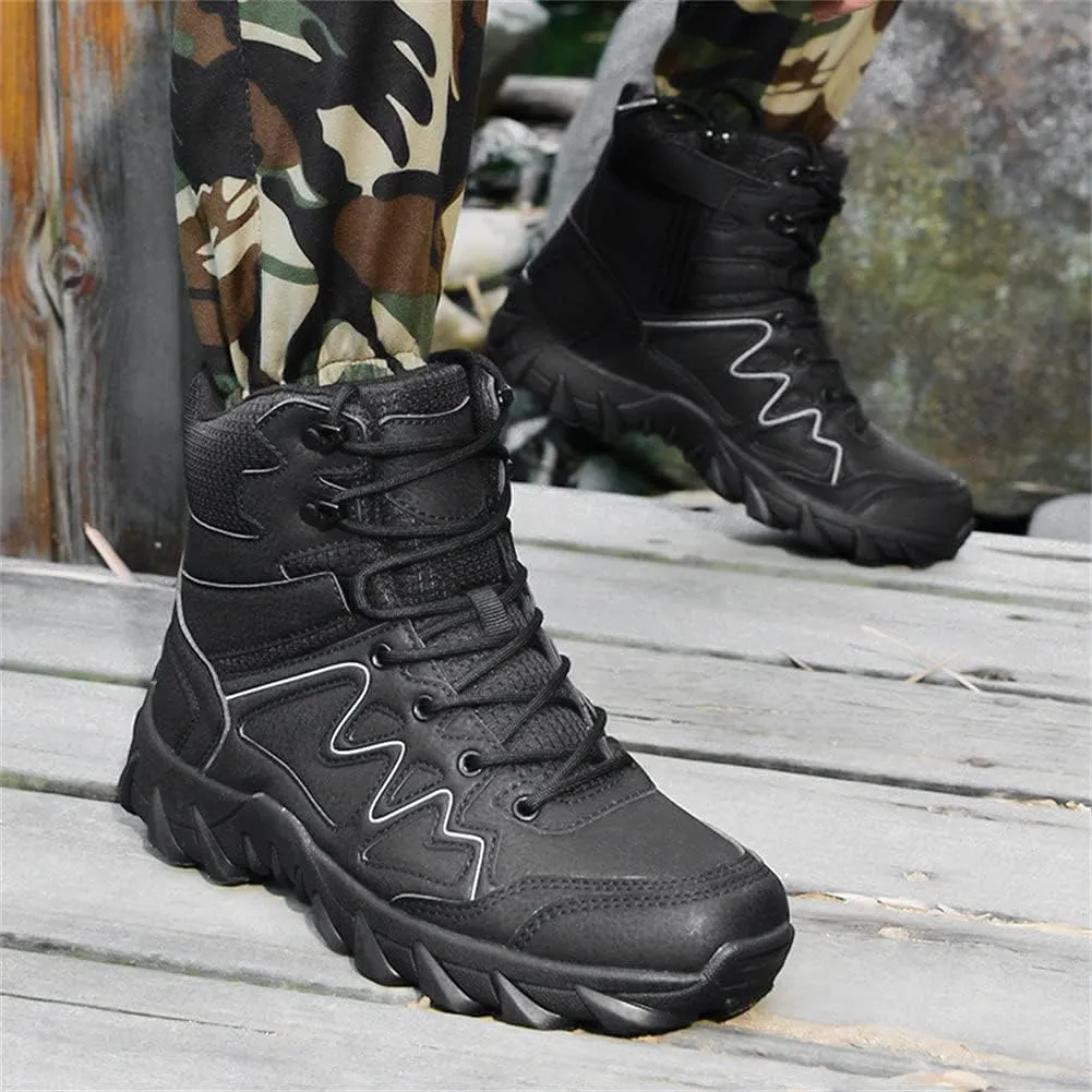 Mens Tactical Boots Lightweight Combat Boots Durable Suede Leather and Rubber Sole Military Work and Desert Boots