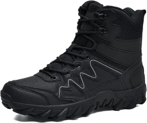 Mens Tactical Boots Lightweight Combat Boots Durable Suede Leather and Rubber Sole Military Work and Desert Boots