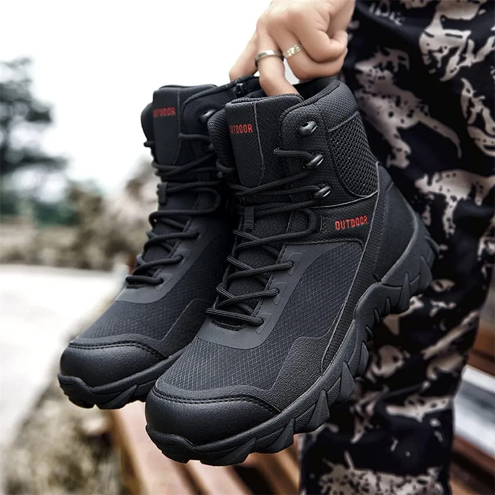 Men’s Tactical Boots Lightweight Combat Boots Durable Suede Leather and Rubber Sole Military Work and Desert Boots