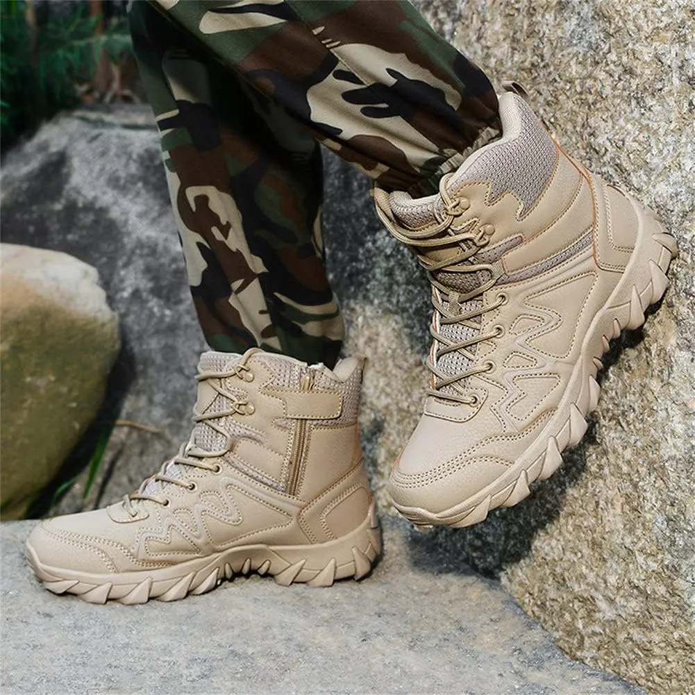 Men’s Tactical Boots Lightweight Combat Boots Durable Suede Leather and Rubber Sole Military Work and Desert Boots