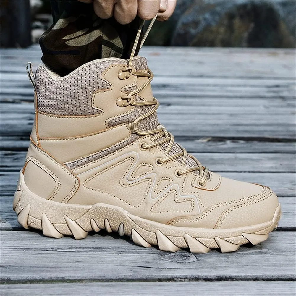 Men’s Tactical Boots Lightweight Combat Boots Durable Suede Leather and Rubber Sole Military Work and Desert Boots