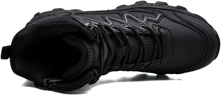 Mens Tactical Boots Lightweight Combat Boots Durable Suede Leather and Rubber Sole Military Work and Desert Boots