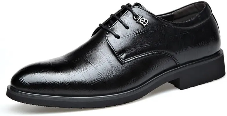 Mens Tuxedo Shoes Social Men’s Dress Oxford Formal Shoes Leather Business Shoes Luxury Comfortable Tuxedo Shoes Formal Derby Shoes(6.5)