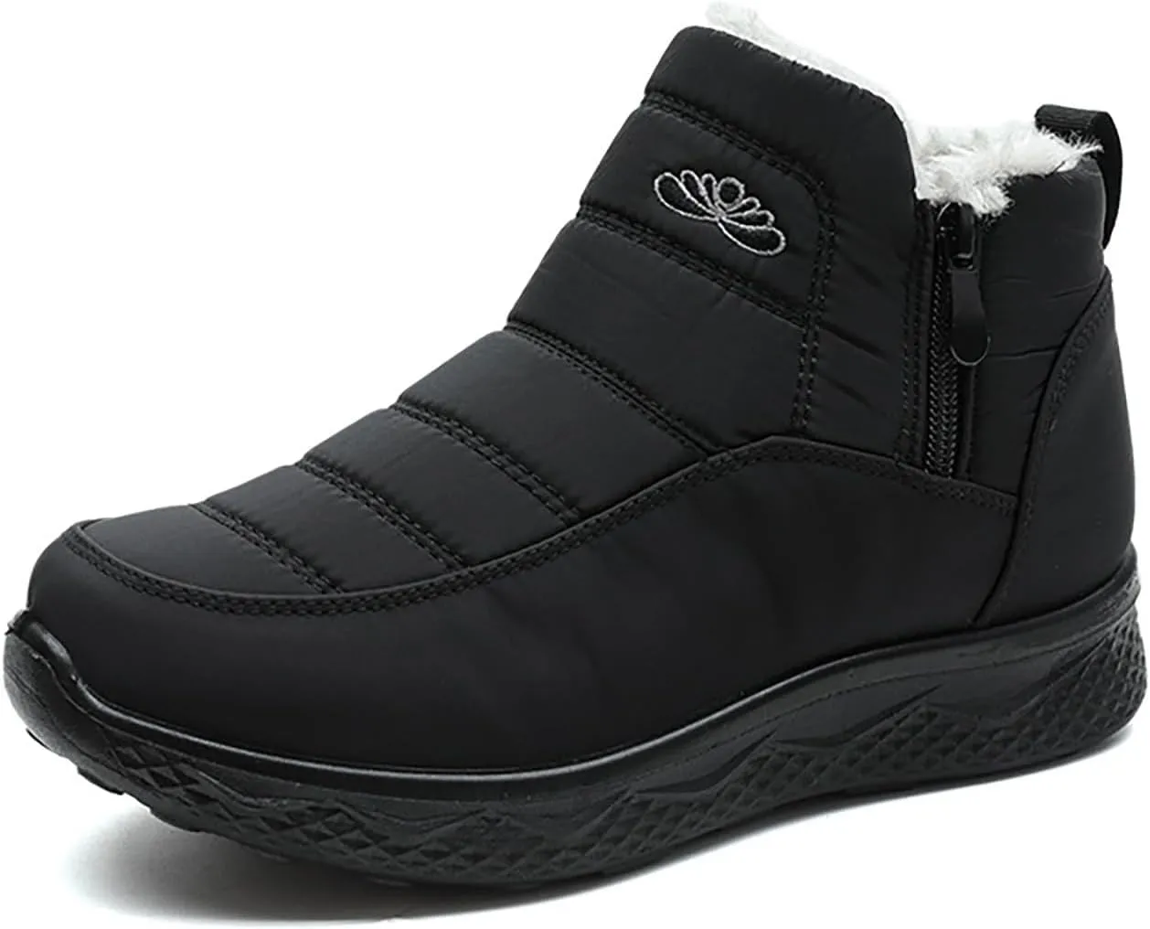 Mens Winter Boots Knee High Fur Lined Slip-Ons Women's Snow Boots Warm Non Slip Walking Shoes for Women Fashion High Top Boots Big and Tall Winter Booties