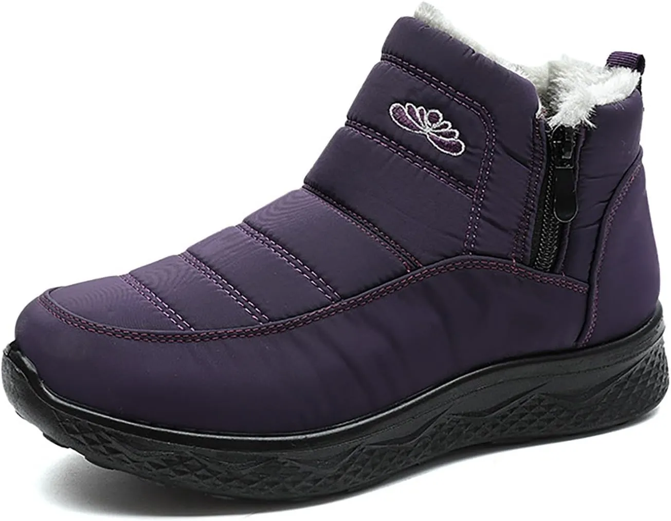 Mens Winter Boots Knee High Fur Lined Slip-Ons Women's Snow Boots Warm Non Slip Walking Shoes for Women Fashion High Top Boots Big and Tall Winter Booties